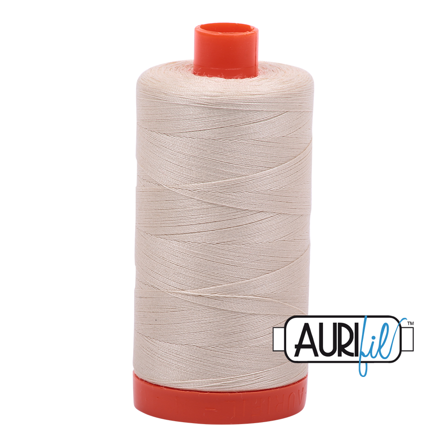 Aurifil Mako 50wt Cotton Thread - Light Beige (2310)