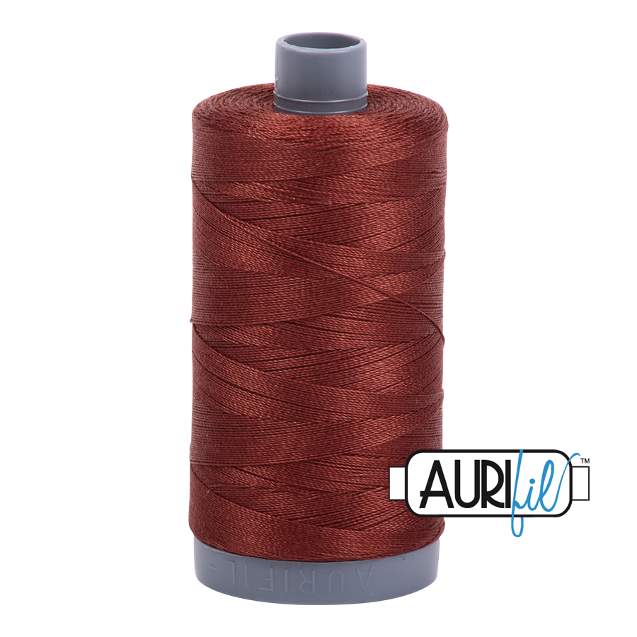 Aurifil Mako 28wt Cotton Thread - Copper Brown (4012)