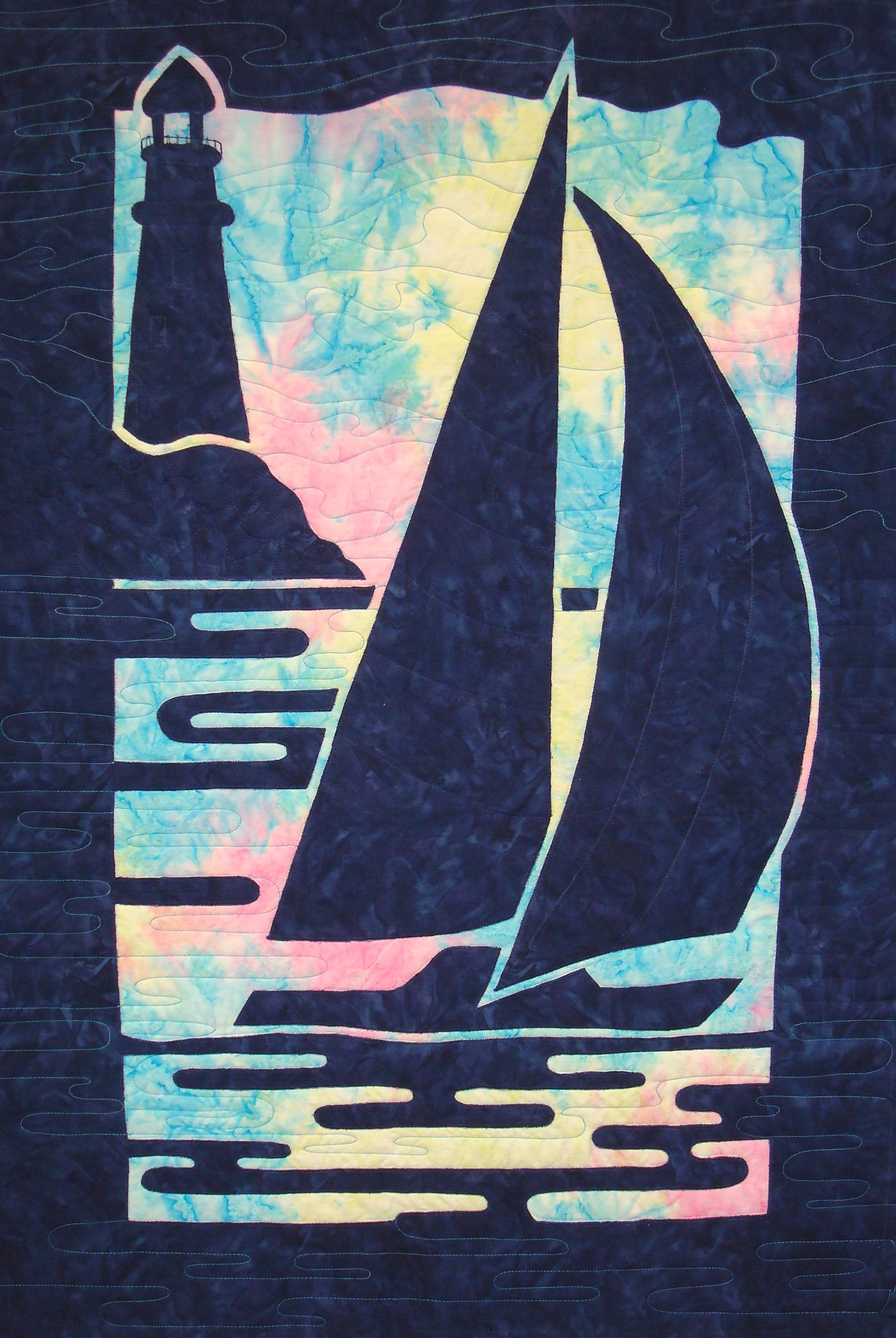 Sailboat and Lighthouse