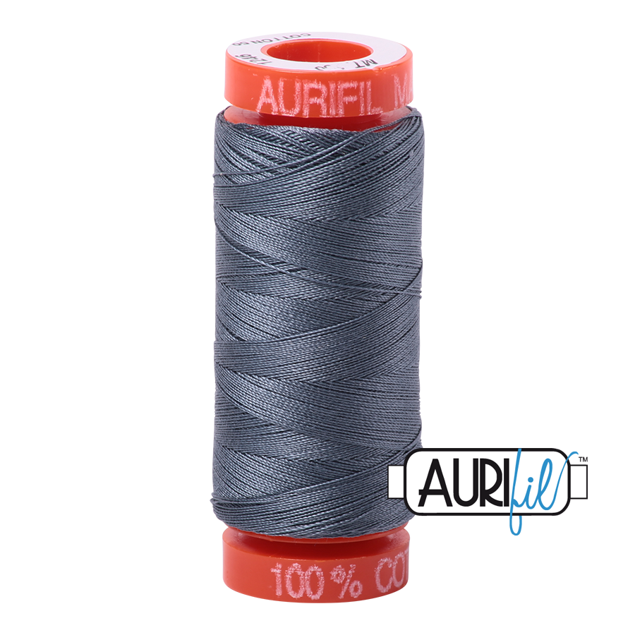 Aurifil Mako 50wt Cotton Thread - Grey (1246)