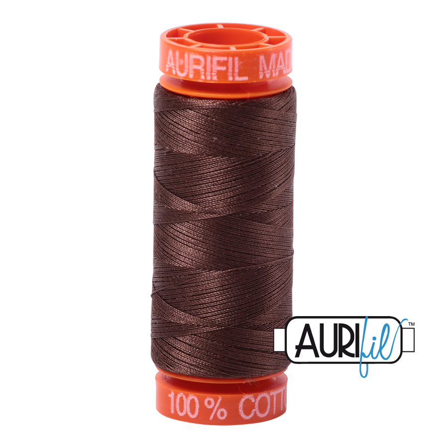 Aurifil Mako 50wt Cotton Thread - Medium Bark (1285)
