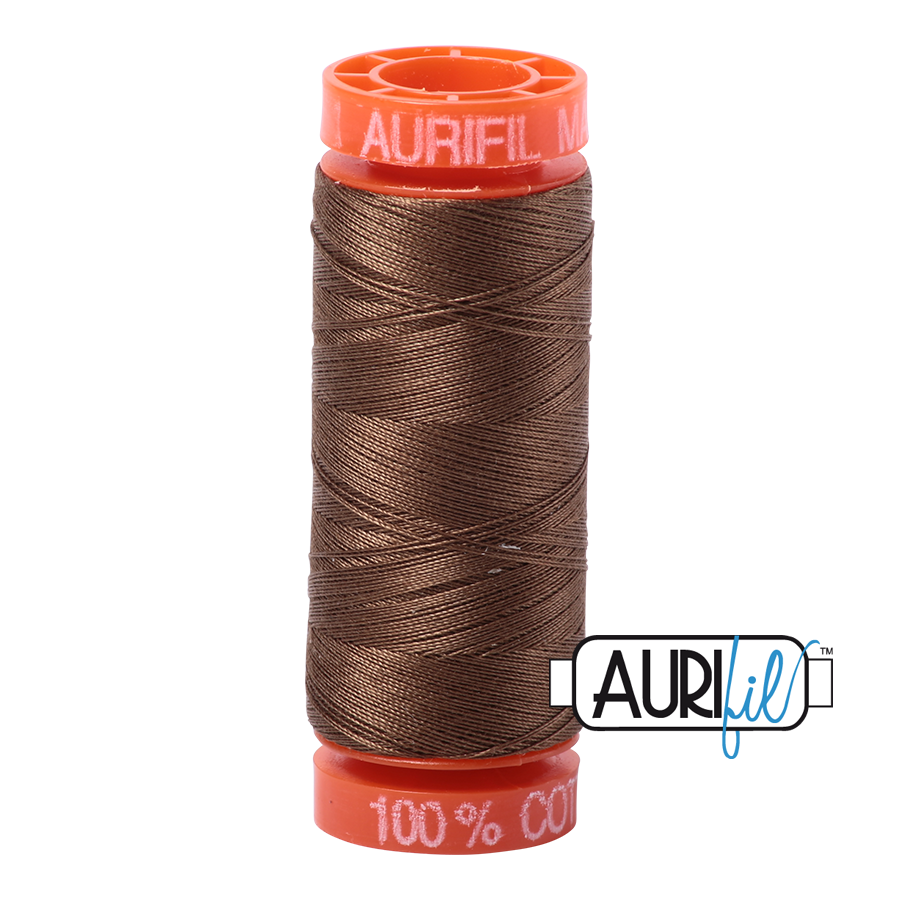 Aurifil Mako 50wt Cotton Thread - Dark Sandstone (1318)