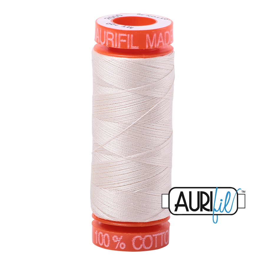 Aurifil Mako 50wt Cotton Thread - Light Sand (2000)