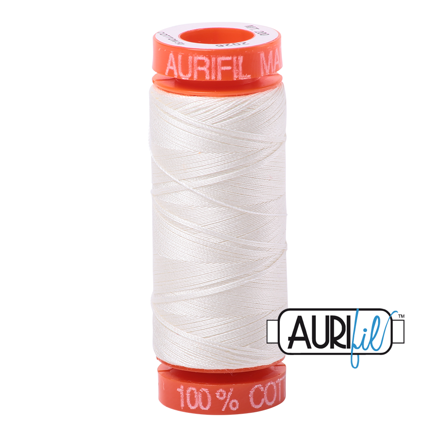 Aurifil Mako 50wt Cotton Thread - Chalk (2026)