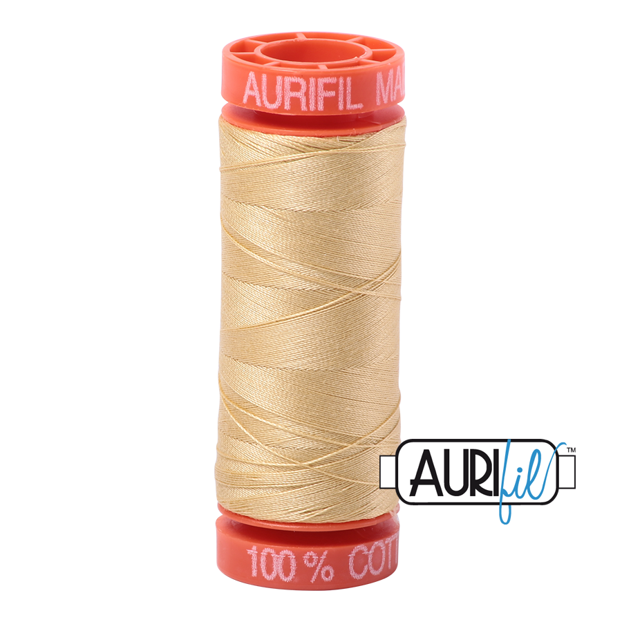 Aurifil Mako 50wt Cotton Thread - Wheat (2125)