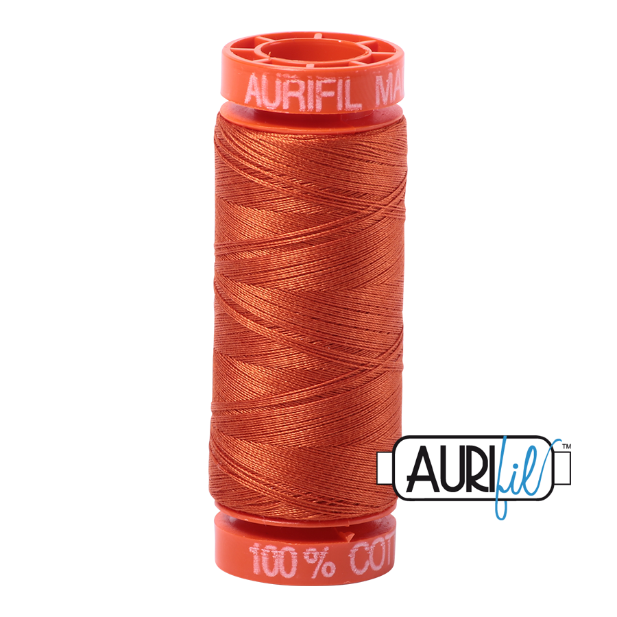 Aurifil Mako 50wt Cotton Thread - Rusty Orange (2240)
