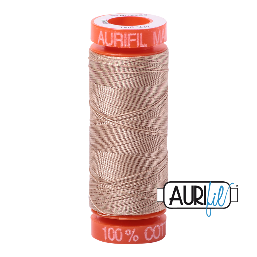 Aurifil Mako 50wt Cotton Thread - Beige (2314)
