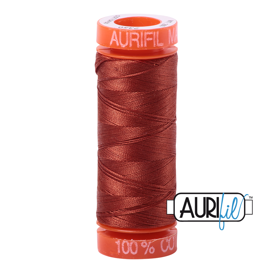 Aurifil Mako 50wt Cotton Thread - Copper (2350)