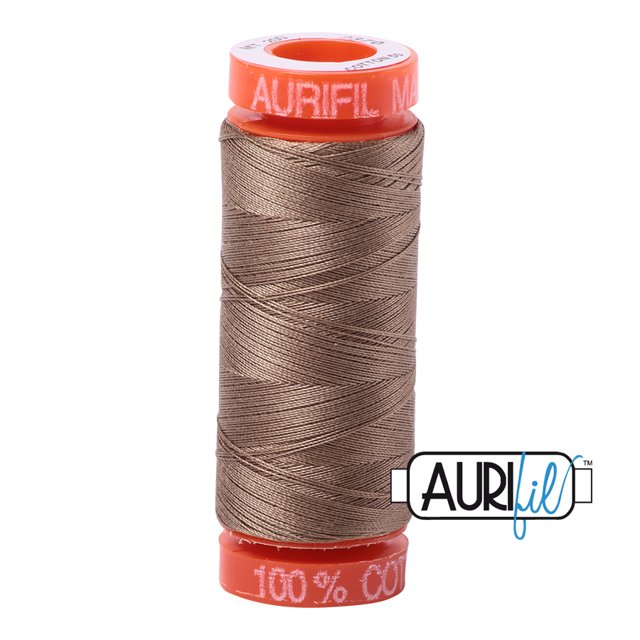 Aurifil Mako 50wt Cotton Thread - Sandstone (2370)