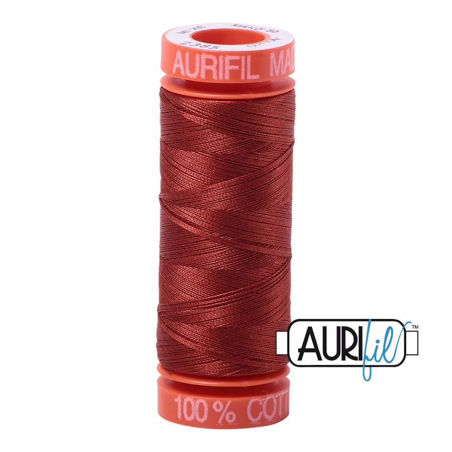 Aurifil Mako 50wt Cotton Thread - Terracotta (2385)