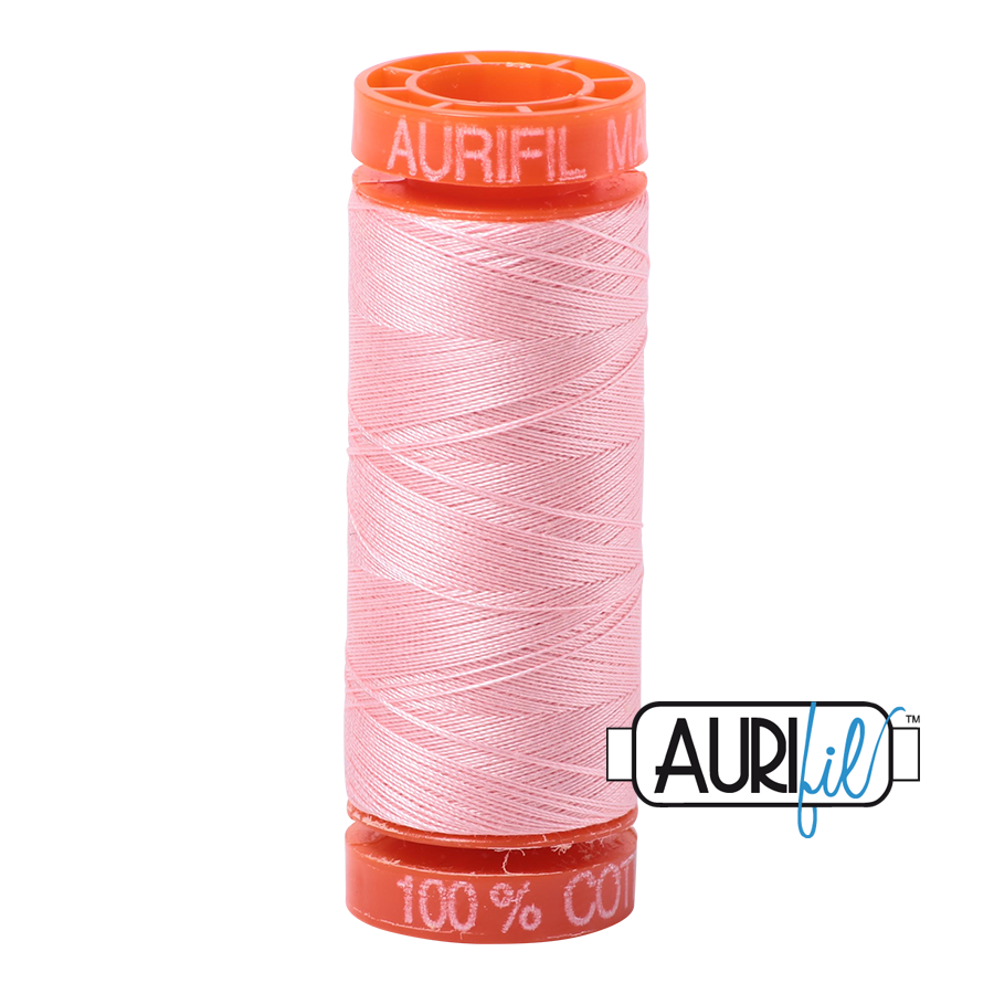 Aurifil Mako 50wt Cotton Thread - Blush (2415)