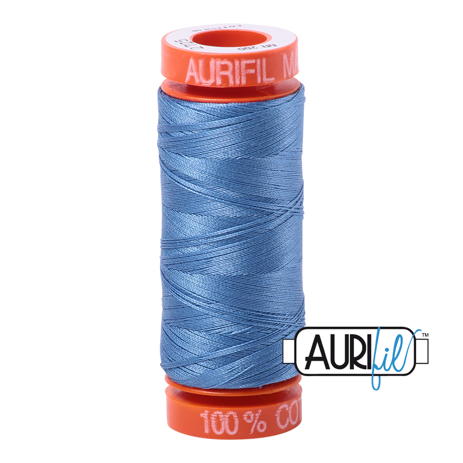 Aurifil Mako 50wt Cotton Thread - Light Wedgewood (2725)