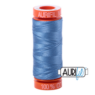 Aurifil Mako 50wt Cotton Thread - Light Wedgewood (2725)