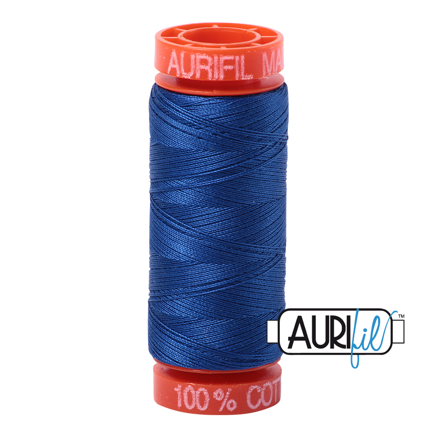 Aurifil Mako 50wt Cotton Thread - Medium Blue (2735)