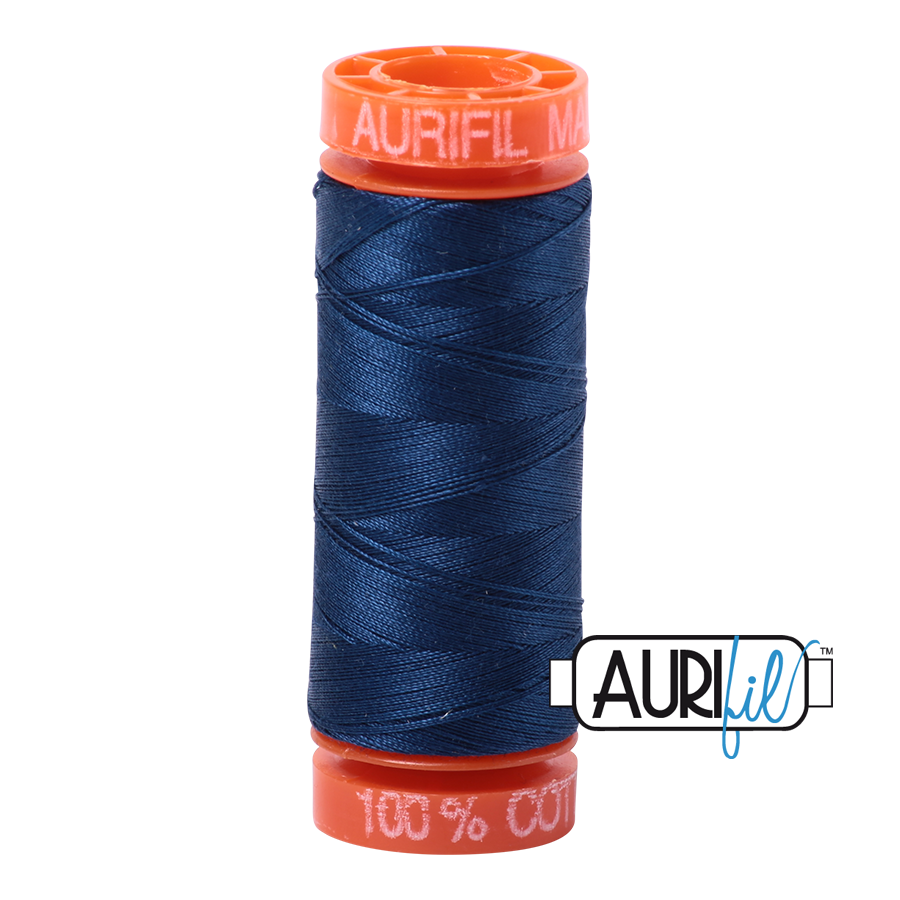 Aurifil Mako 50wt Cotton Thread - Medium Delft Blue (2783)