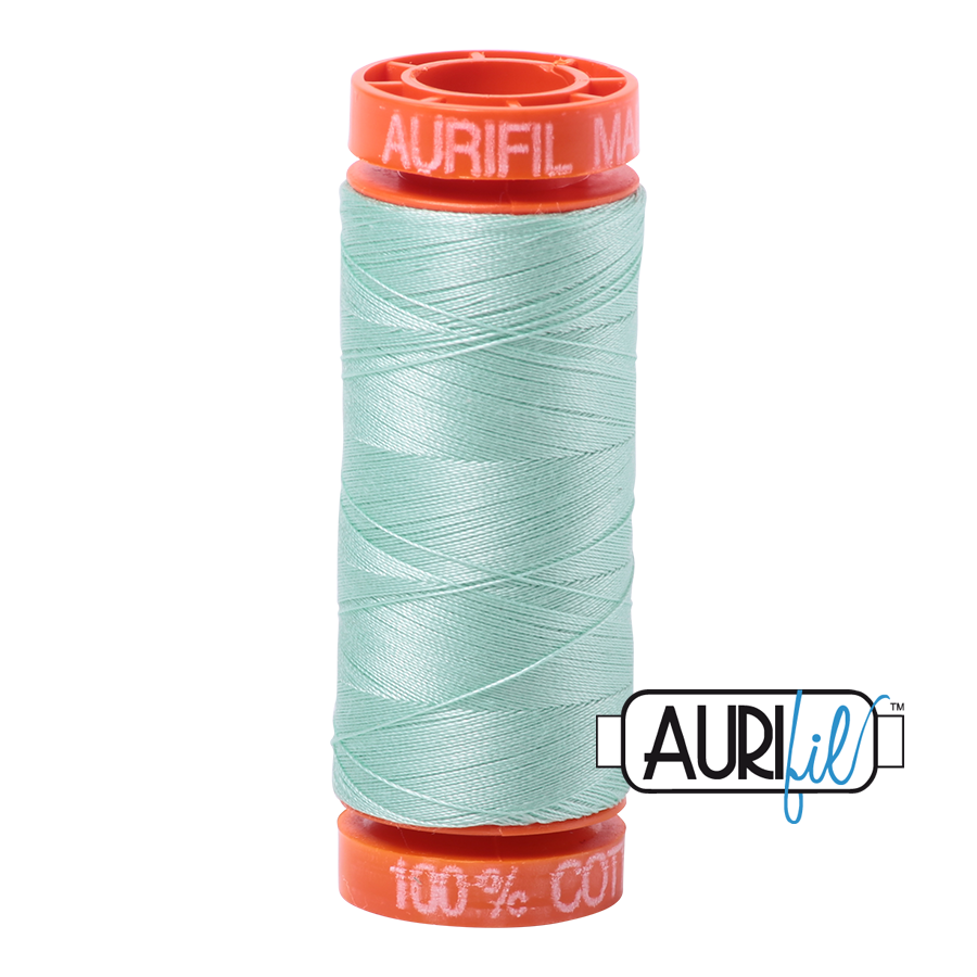 Aurifil Mako 50wt Cotton Thread - Mint (2830)