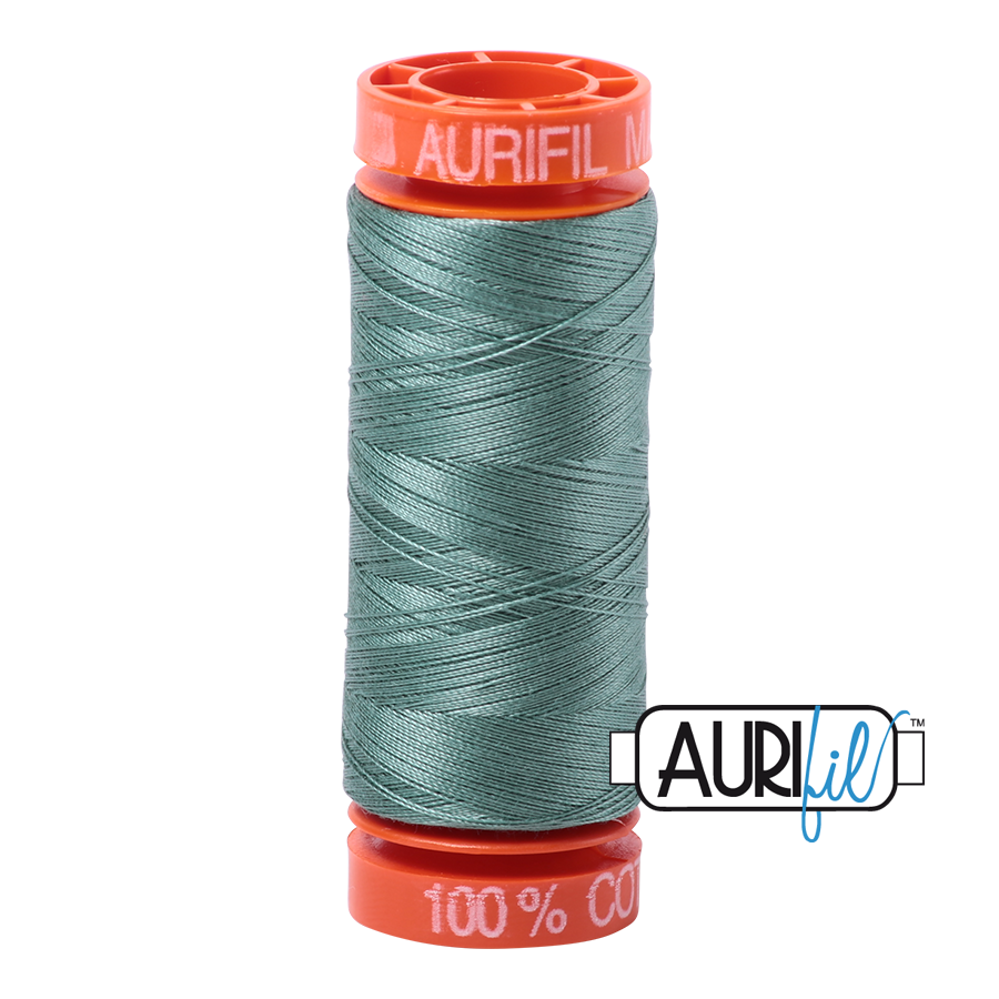 Aurifil Mako 50wt Cotton Thread - Medium Juniper (2850)