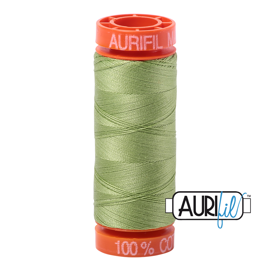 Aurifil Mako 50wt Cotton Thread - Light Fern (2882)