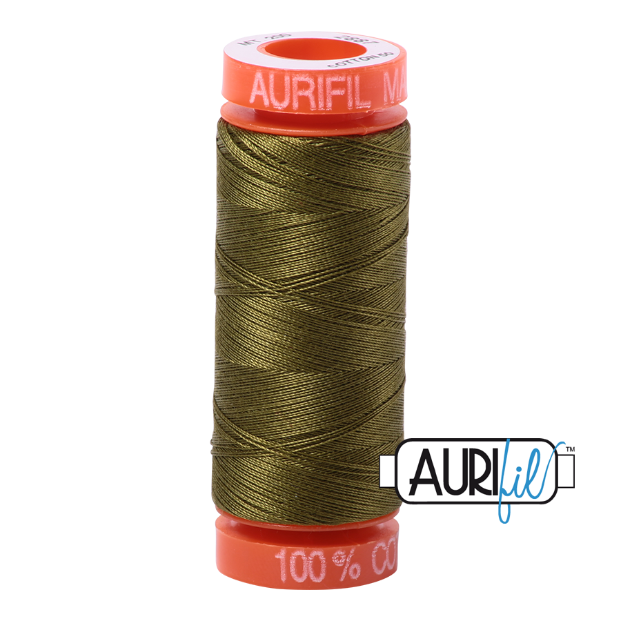 Aurifil Mako 50wt Cotton Thread - Olive (2887)