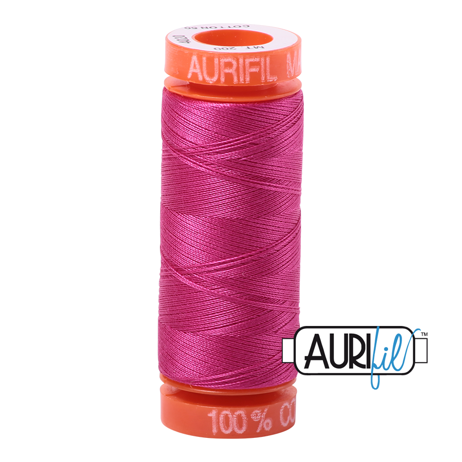 Aurifil Mako 50wt Cotton Thread - Fuchsia (4020)