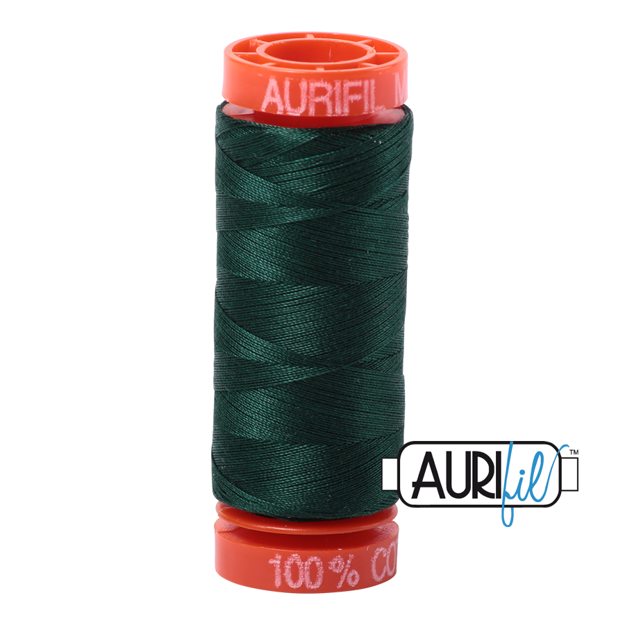 Aurifil Mako 50wt Cotton Thread - Forest Green (4026)