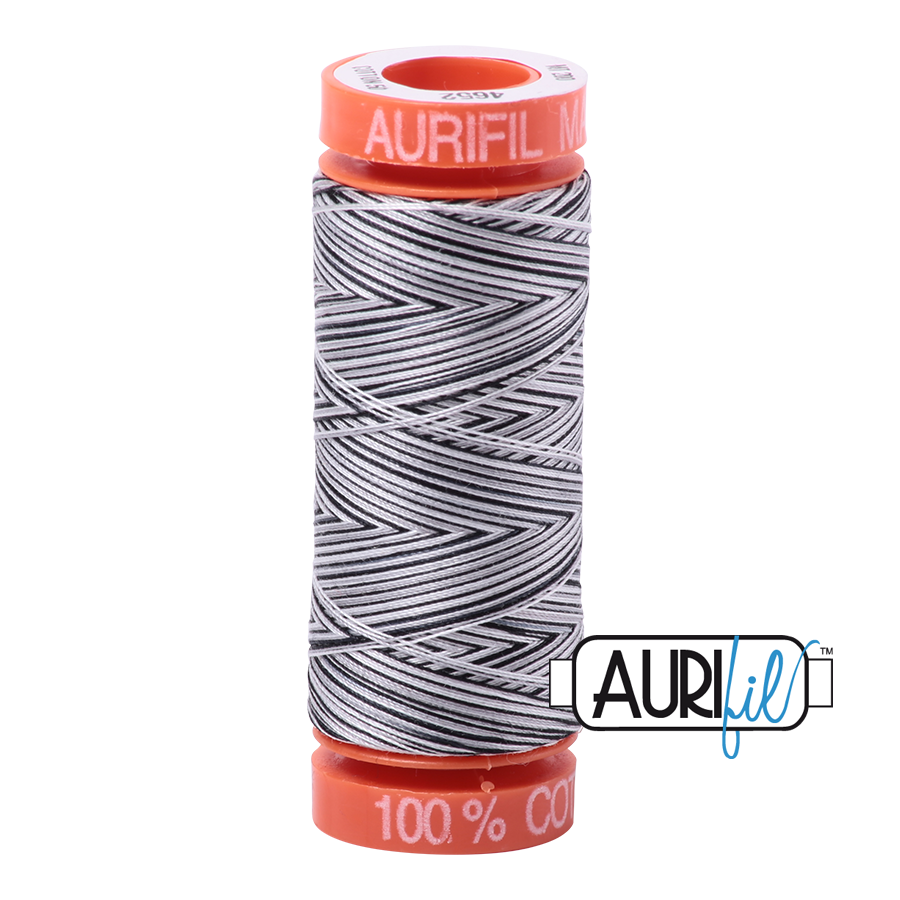 Aurifil Mako 50wt Cotton Thread - Licorice Twist (Variegated) (4652)