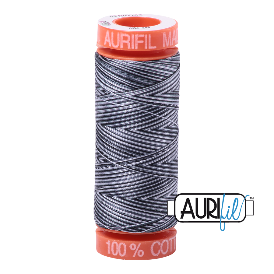 Aurifil Mako 50wt Cotton Thread - Stonefields (Variegated) (4664)