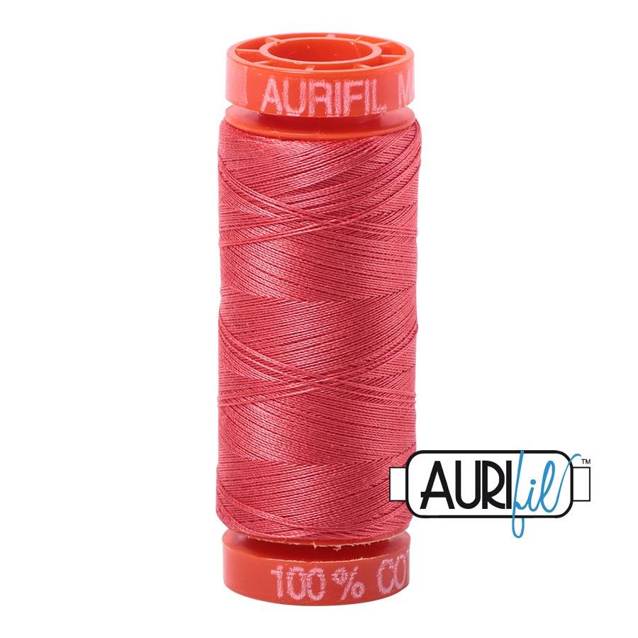 Aurifil Mako 50wt Cotton Thread - Medium Red (5002)