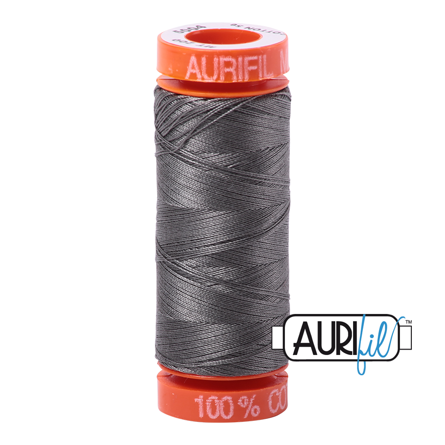 Aurifil Mako 50wt Cotton Thread - Grey Smoke (5004)