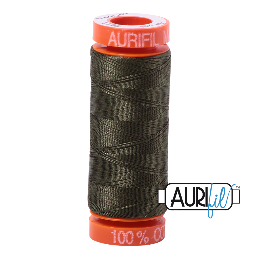 Aurifil Mako 50wt Cotton Thread - Dark Green (5012)