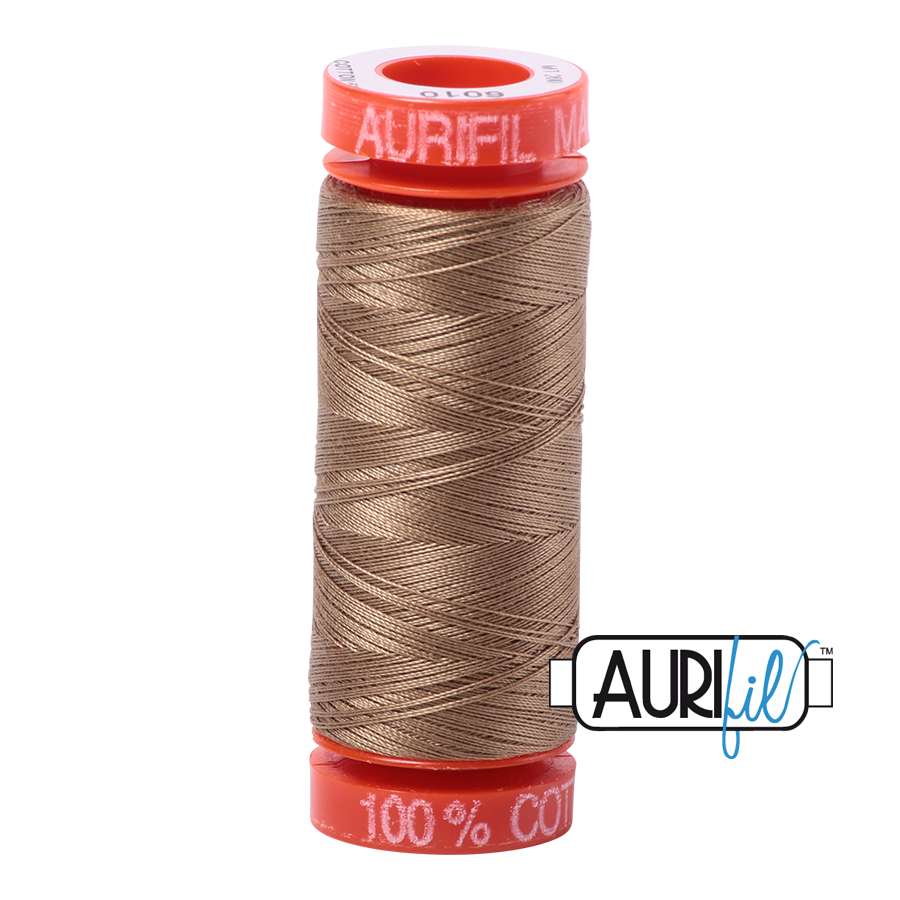 Aurifil Mako 50wt Cotton Thread - Toast (6010)